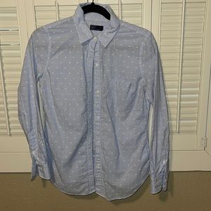 GAP striped chambray blouse